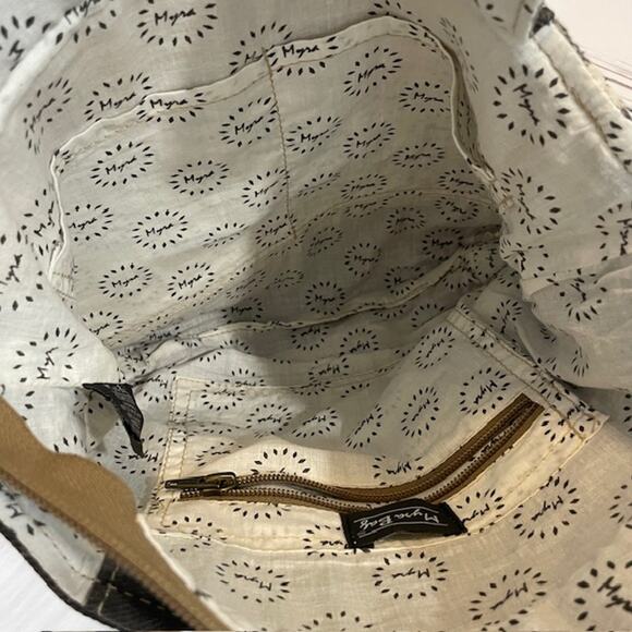 Myra Cowgirl Shoulder Bag in Rustic Print Leather With Straps - Picture 4 of 6